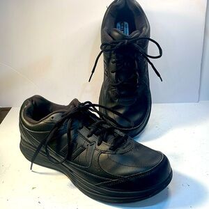 New Balance 577 DSL-2 Shoes Womens 11D Black Leather Lace Up Walking Sneaker